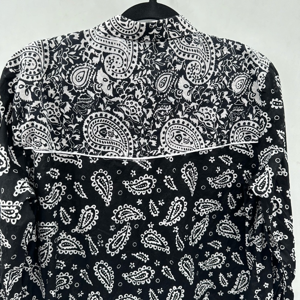 ONE TEASPOON/FREE PEOPLE batik paisley western cowgirl womans bohemian top. SM - Picture 9 of 12